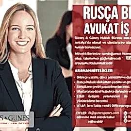 Rusça Bilen Avukat İş İlanı