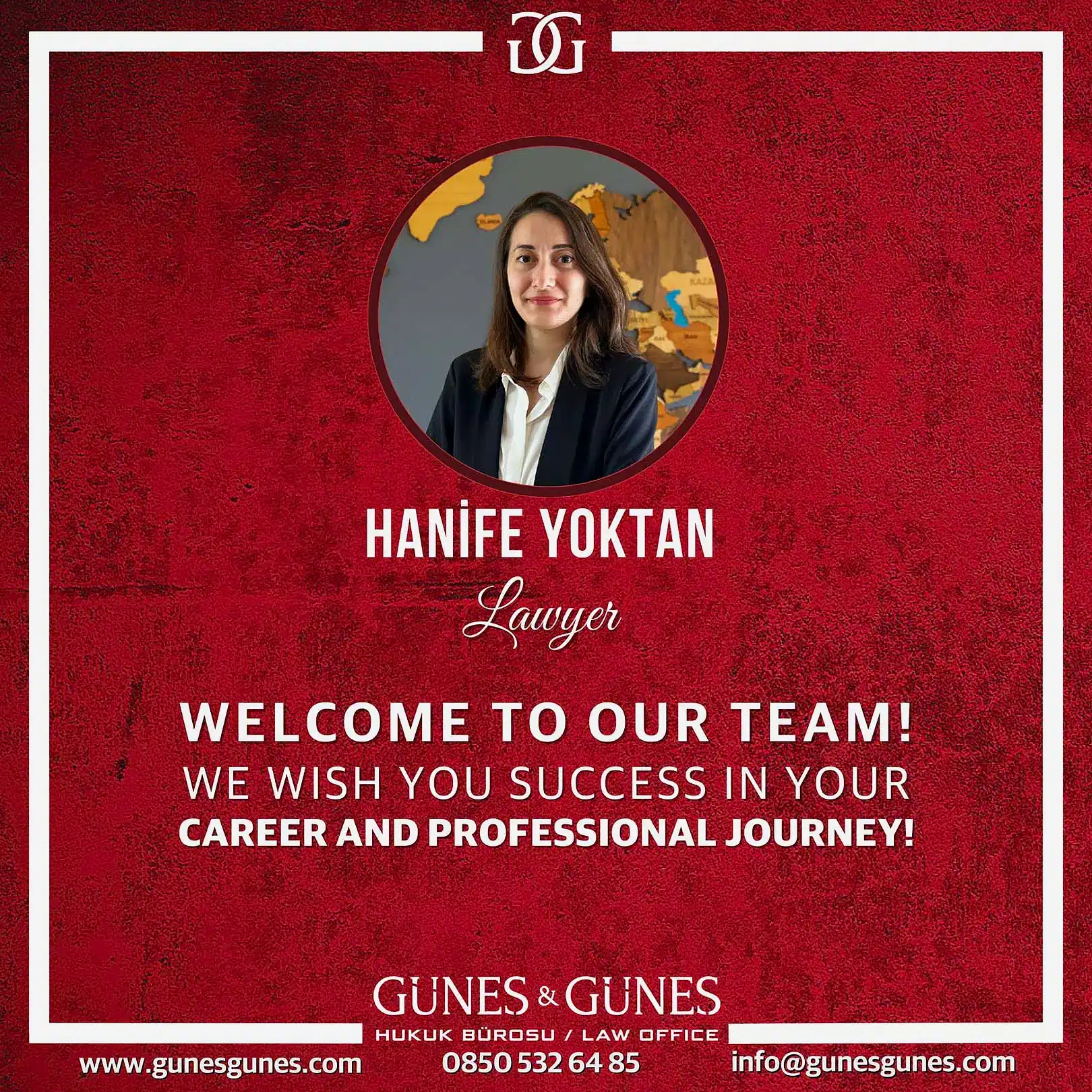 A New Member Has Joined the Güneş & Güneş Law Firm Family: Welcome, Attorney Hanife Yoktan! 7 hanife yoktan